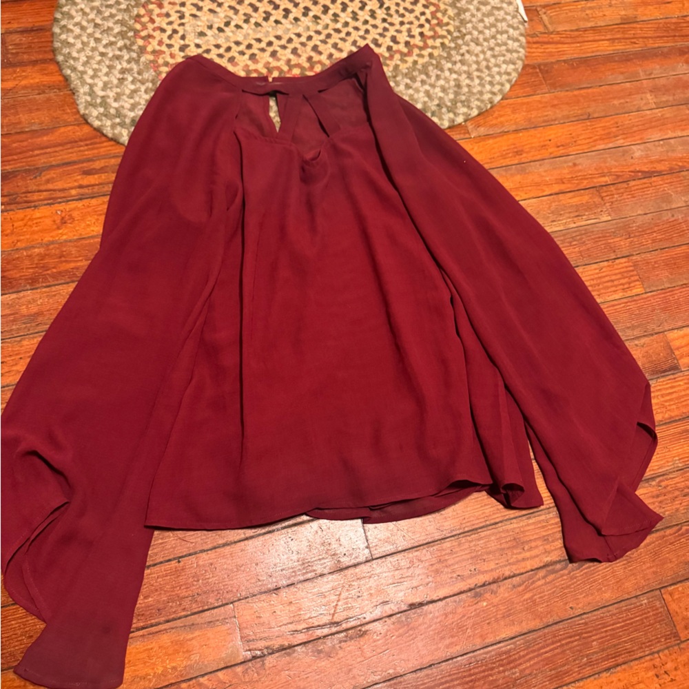 Chic Nation Burgundy Blouse